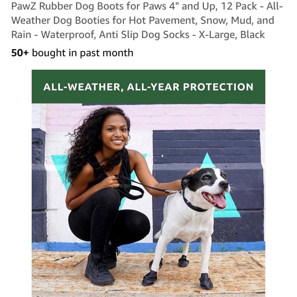 Opened Package of X-Large Rubber Booties 10 - Picture 4 of 5